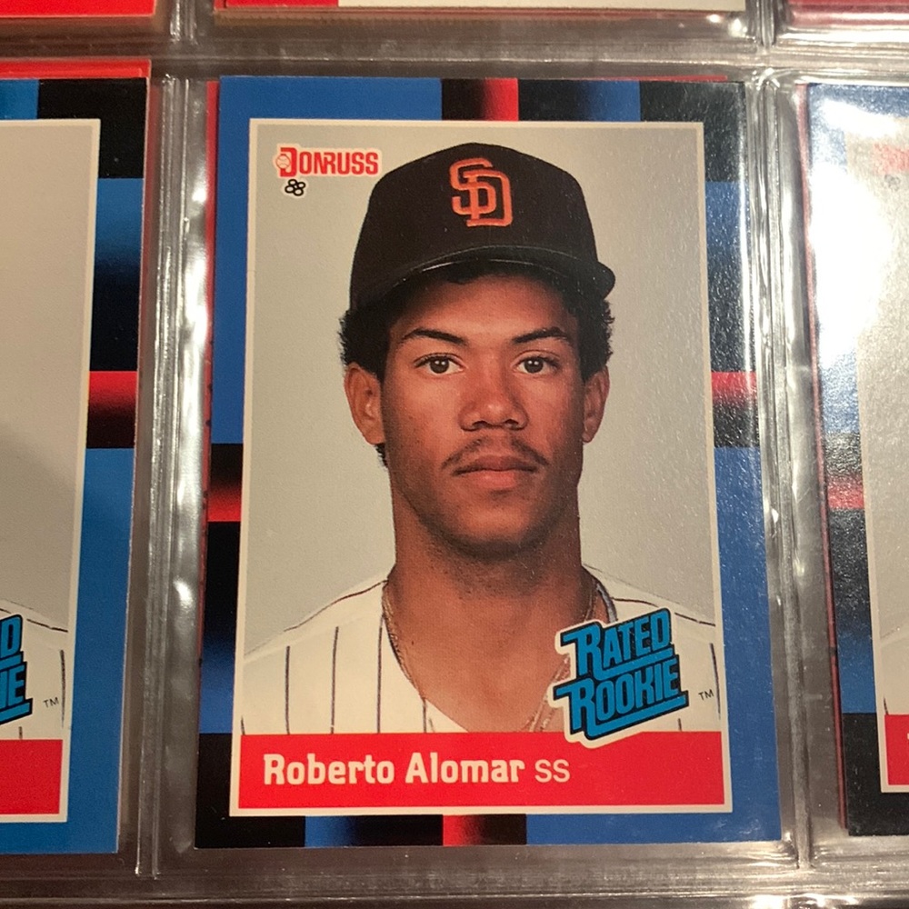 Roberto Alomar 1988 Donruss Rated Rookie Card #34